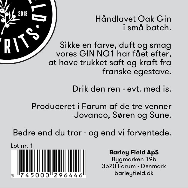 OAK GIN - 70 cl.