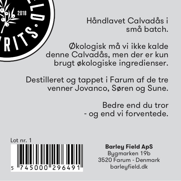 CALVADÅS NO1 - 70 cl. - GRATIS FRAGT